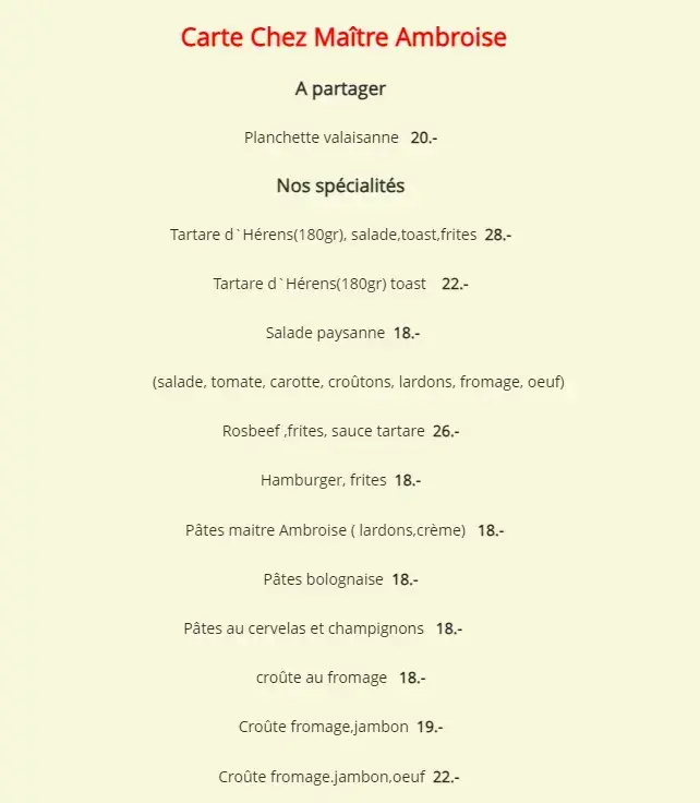 Chez Maître Ambroise_Vernayaz_menu_image_1