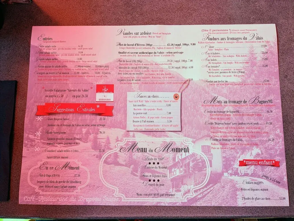 Restaurant Le Drapeau Suisse_Martigny-Combe_menu_image_1