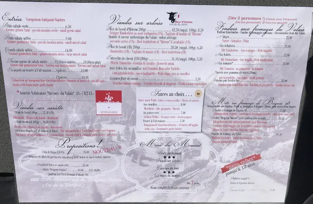 Menu_Restaurant Le Drapeau Suisse_Martigny-Combe_image_2