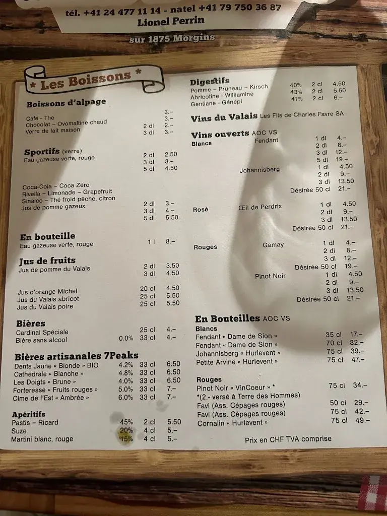 Buvette de Savolaire ristorante a Troistorrents