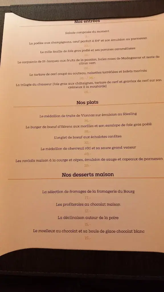 Menü_Brasserie Le Lion d'Or_Martigny_Bild_2