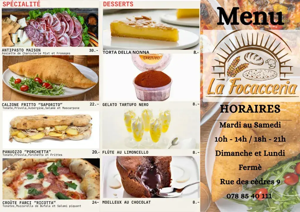 La Focacceria restaurant in Martigny