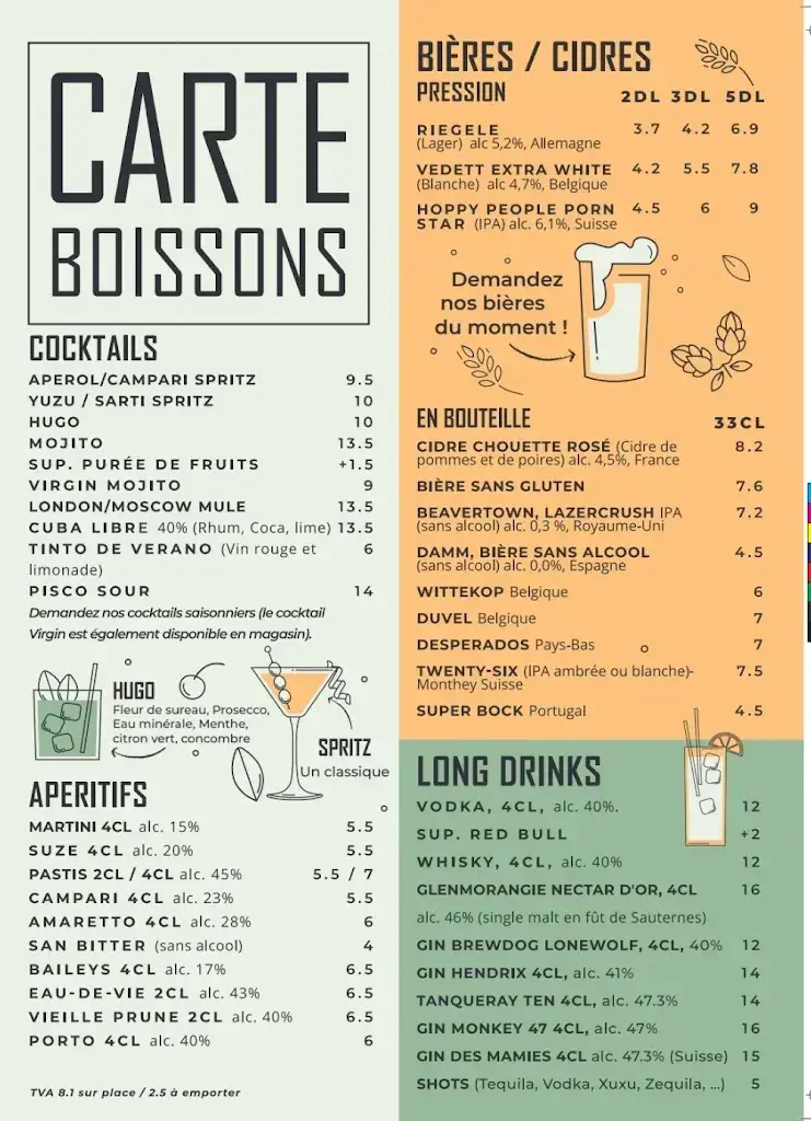 Menu_La Taverne café-restaurant_Monthey_image_4