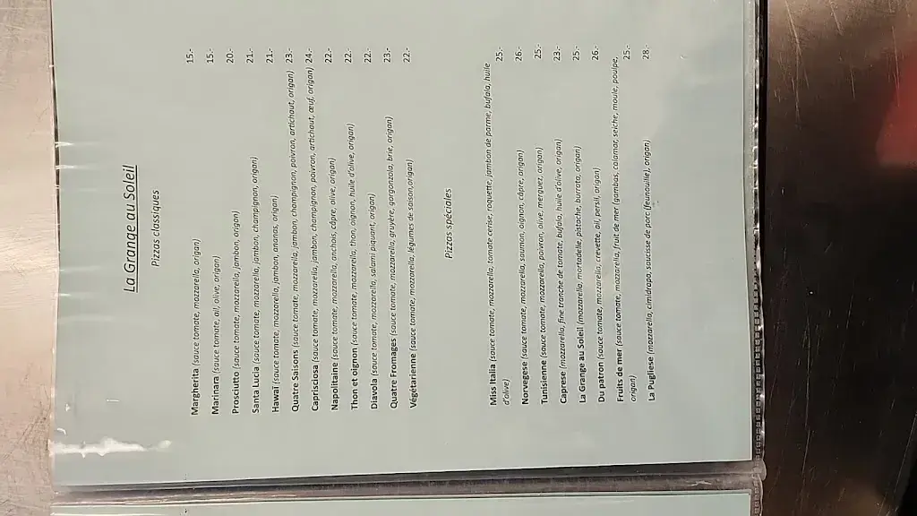 Menu_Auberge de la Grange au Soleil_Collombey-Muraz_image_4