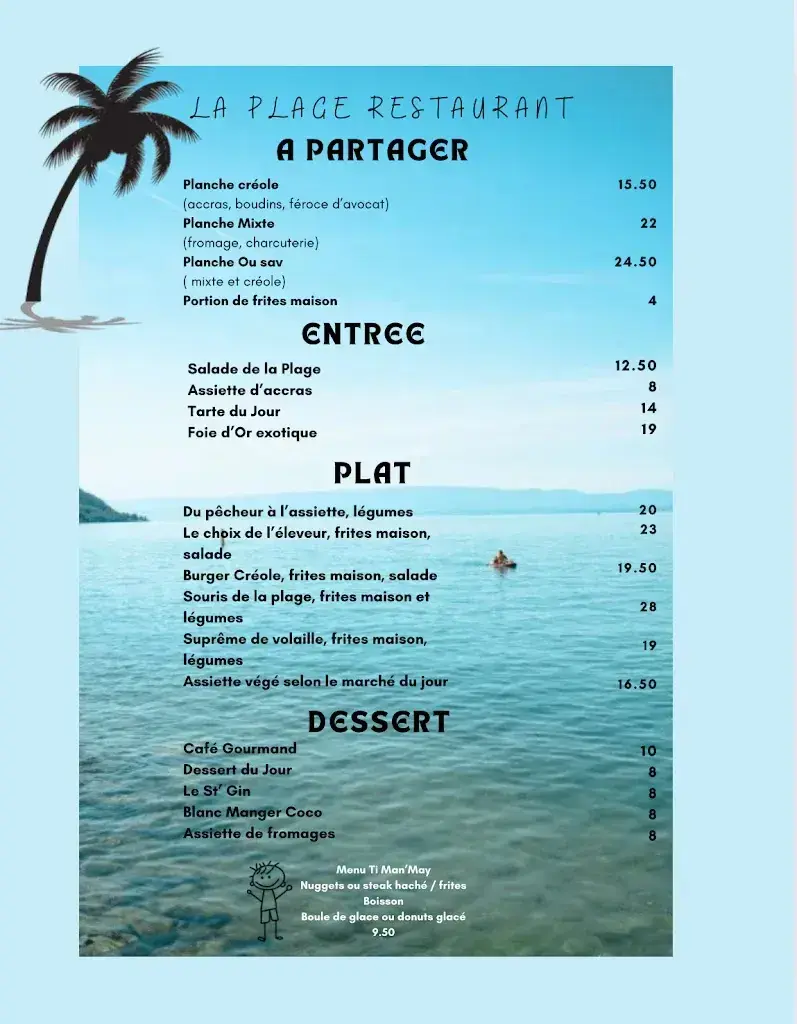 Menu_Bar-restaurant de la Plage_France_image_1