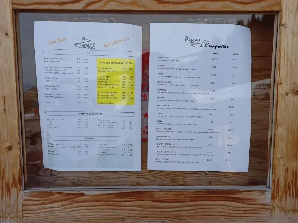 Menu_Restaurant Le Virage_Champoussin_immagine_3
