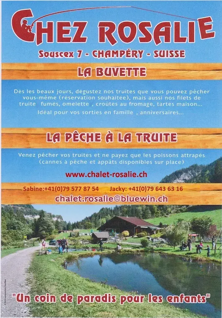 Chalet Rosalie, buvette et pêche à la truite_Champéry_menu_image_1