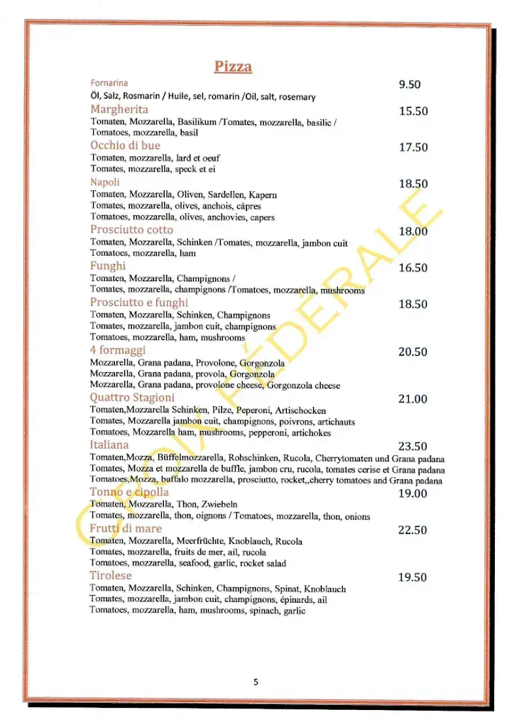 Menu_Restaurant de la croix fédérale_Péry-La Heutte_image_4