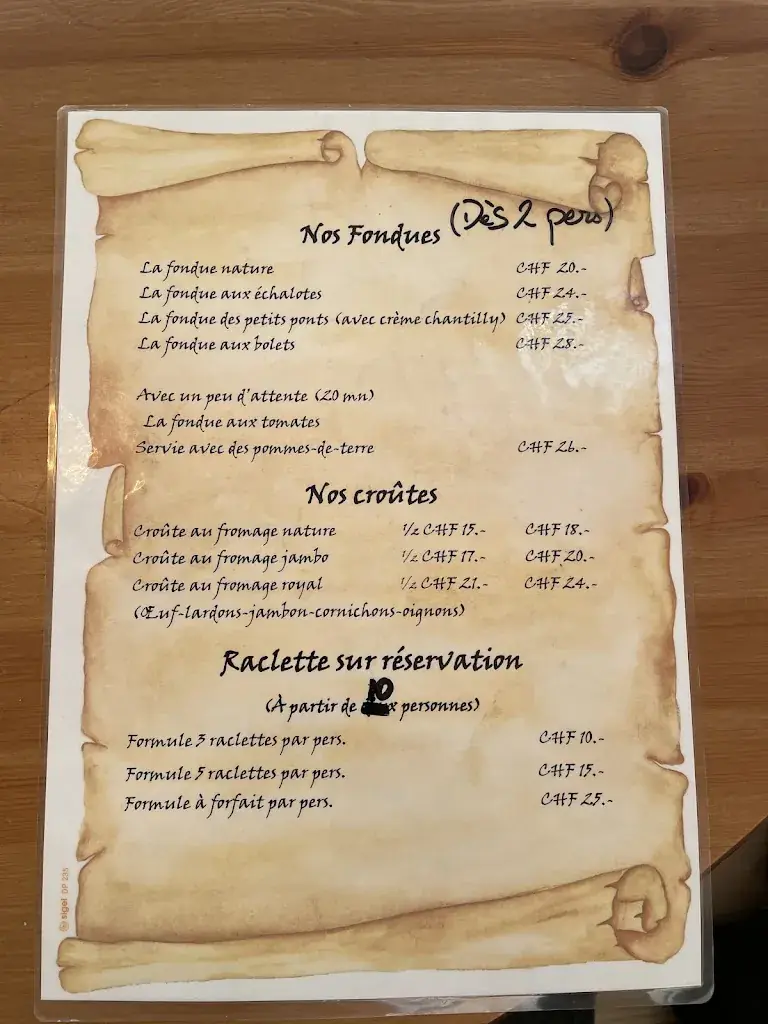 Cantine de They ristorante a Morgins