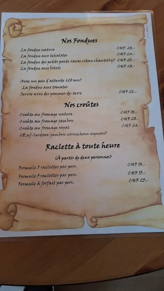 Menü_Cantine de They_Morgins_Bild_2