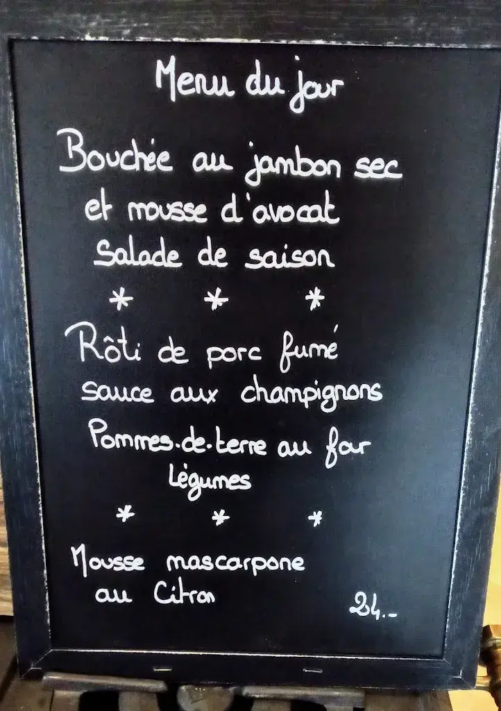 Menu_Hôtel Restaurant La Croix Fédérale_Muriaux_image_4