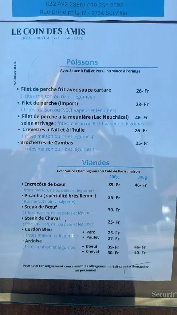 Menu_Hôtel du Jura_Sorvilier_image_1