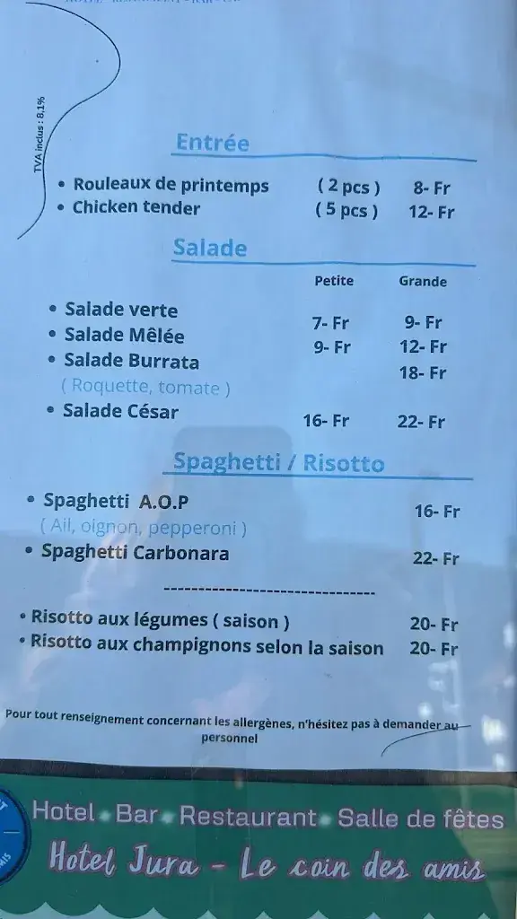Menu_Hôtel du Jura_Sorvilier_image_2