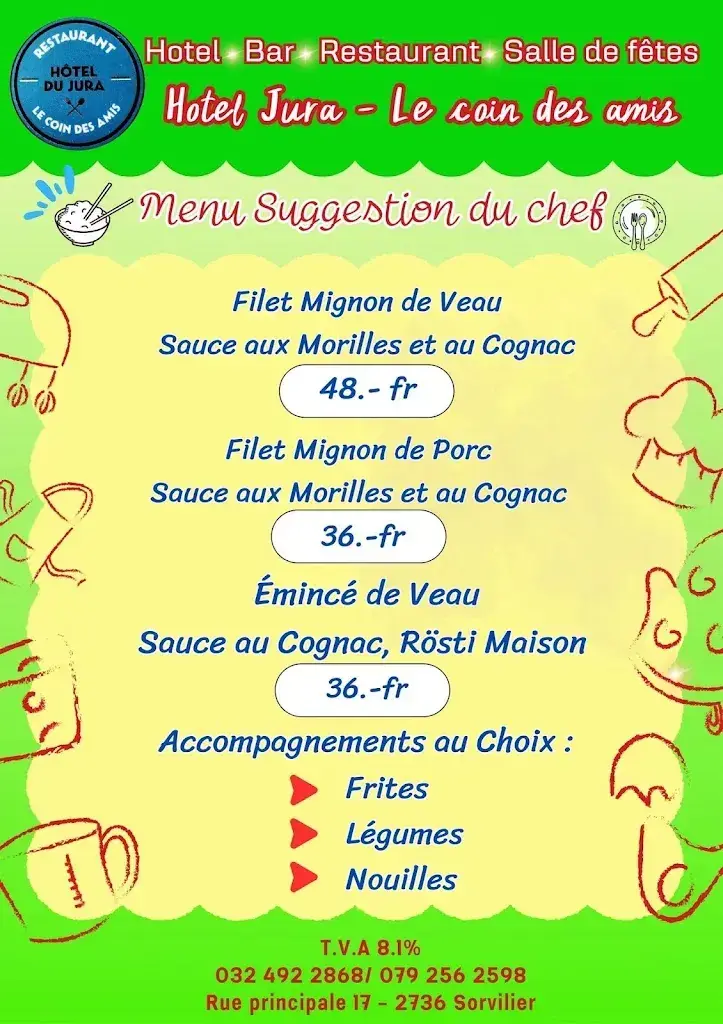 Menu_Hôtel du Jura_Sorvilier_image_3