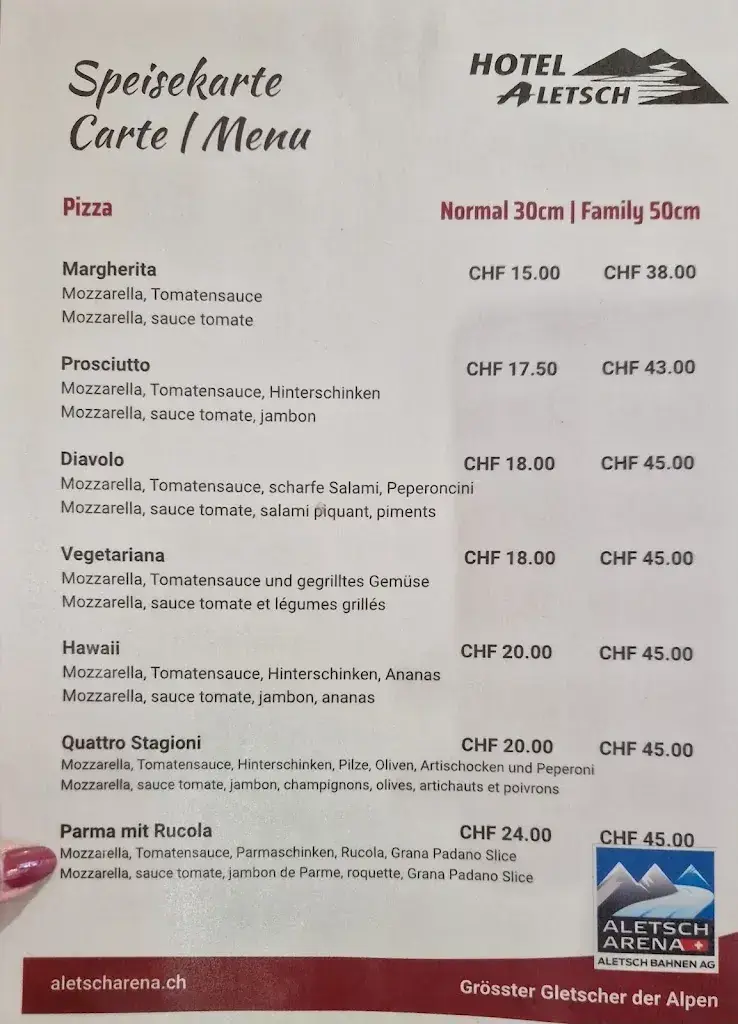 Restaurant Aletsch restaurant à Mörel-Filet