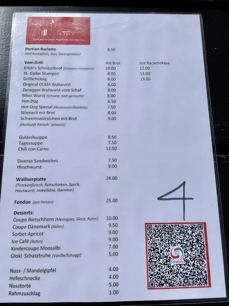 Menü_Restaurant Panorama_Bürchen_Bild_2