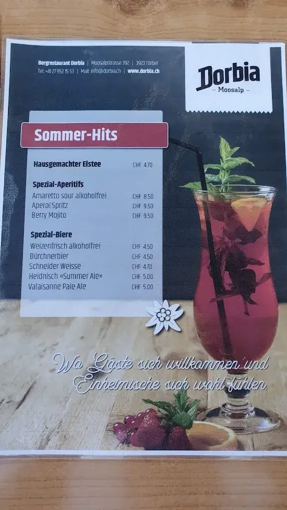 Bergrestaurant Dorbia_Törbel_menu_image_1