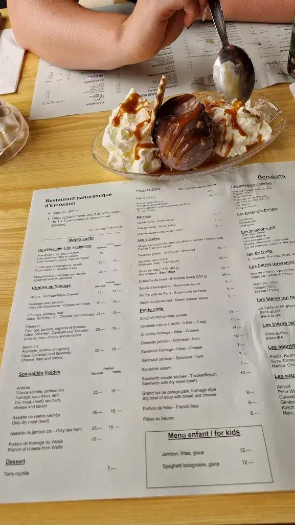 Menu_Restaurant du Barrage d'Emosson_Finhaut_image_3