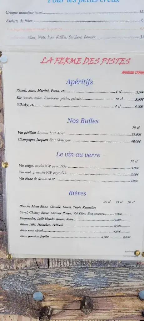 La Ferme des Pistes restaurant à France