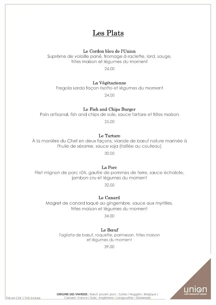 Café Restaurant de l'Union_Salvan_menu_image_1