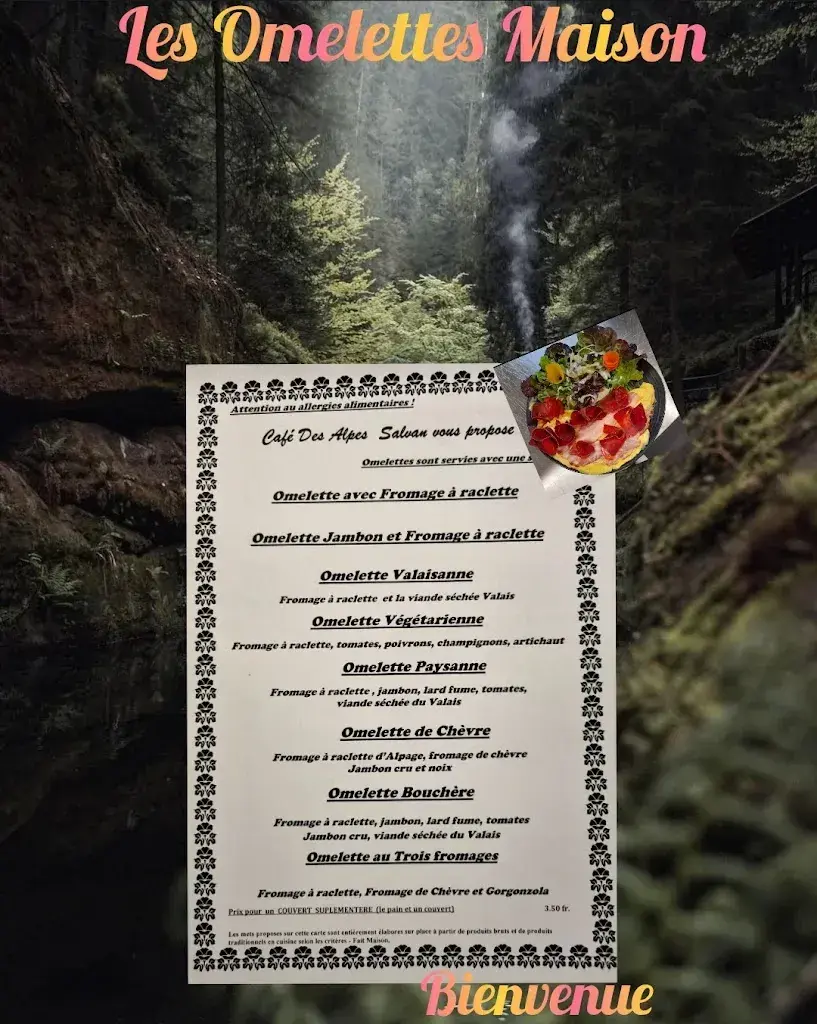 Menü_Café des Alpes_Salvan_Bild_3
