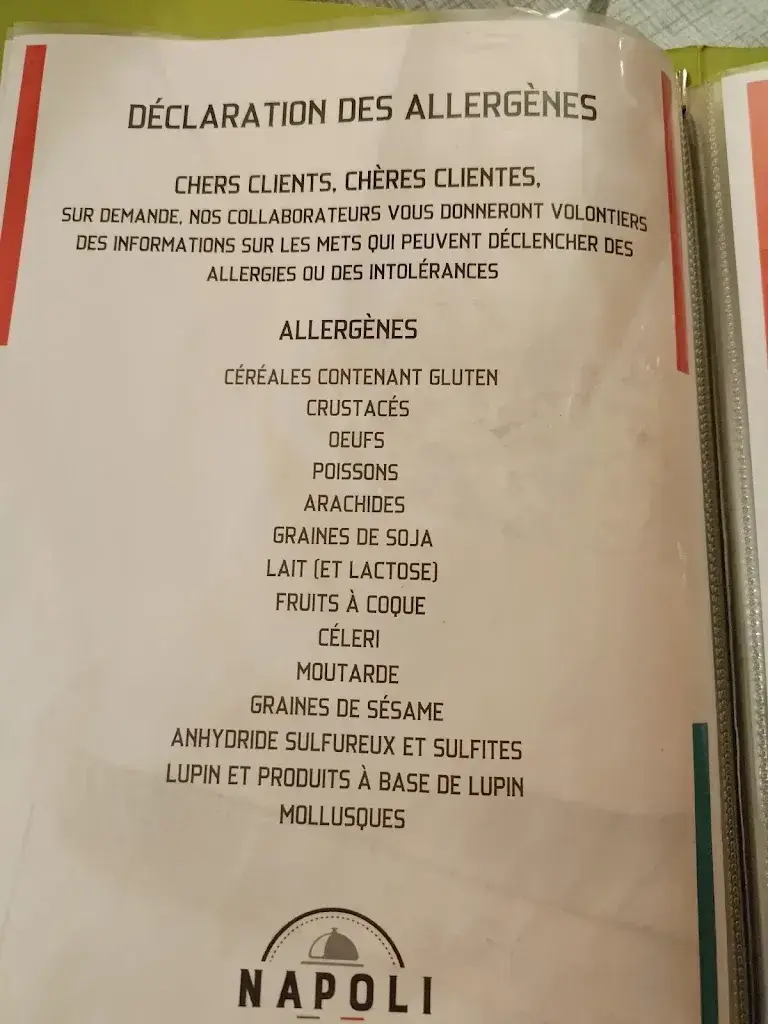 Restaurant Pizzeria Napoli di Gregorio_Saint-Maurice_menu_image_1