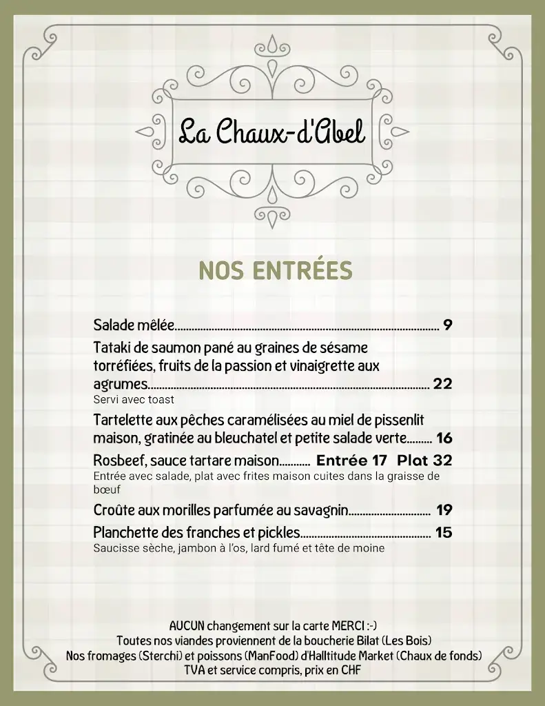 Menu_Restaurant La Chaux d'Abel_La Ferrière_image_3