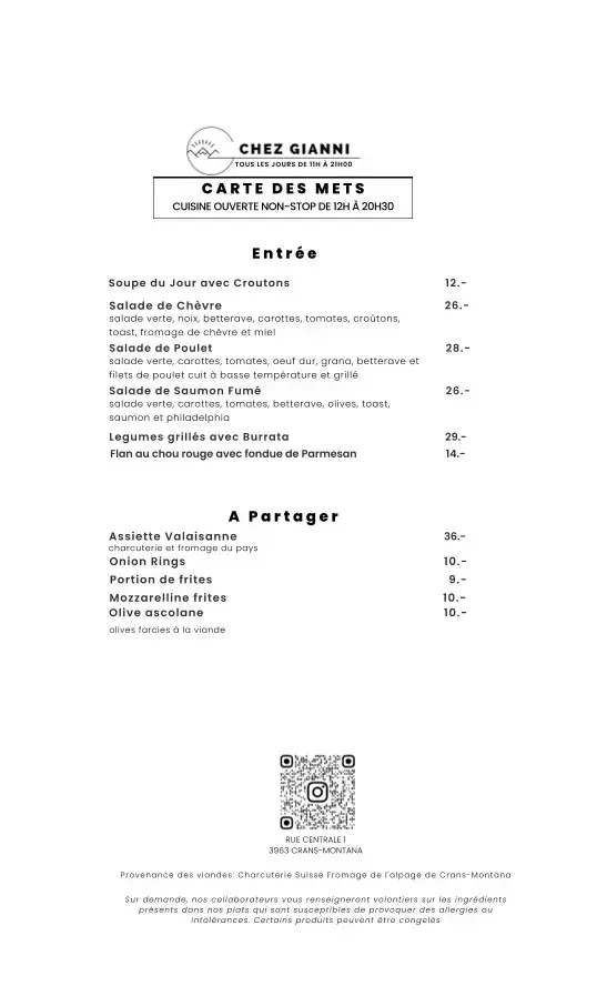 Menu_Chez Gianni_Crans-Montana_image_2