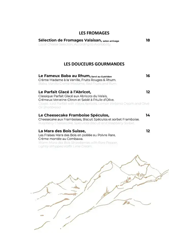 Menu_Restaurant La Maison_Crans-Montana_image_2
