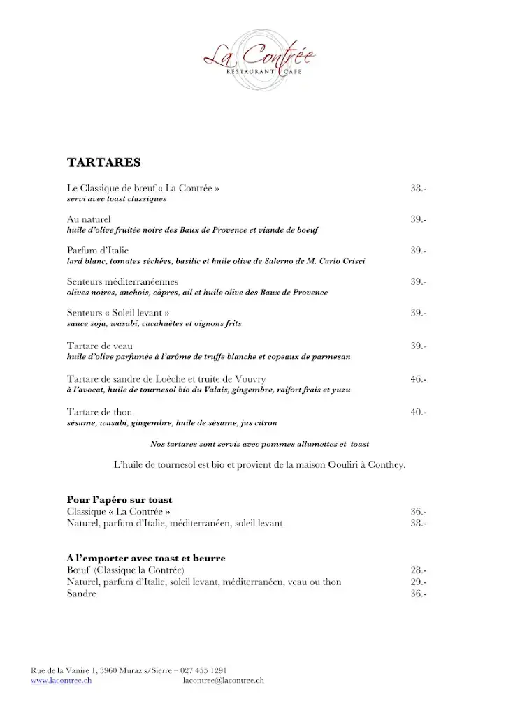 La Contrée Restaurant_Muraz_menu_image_1