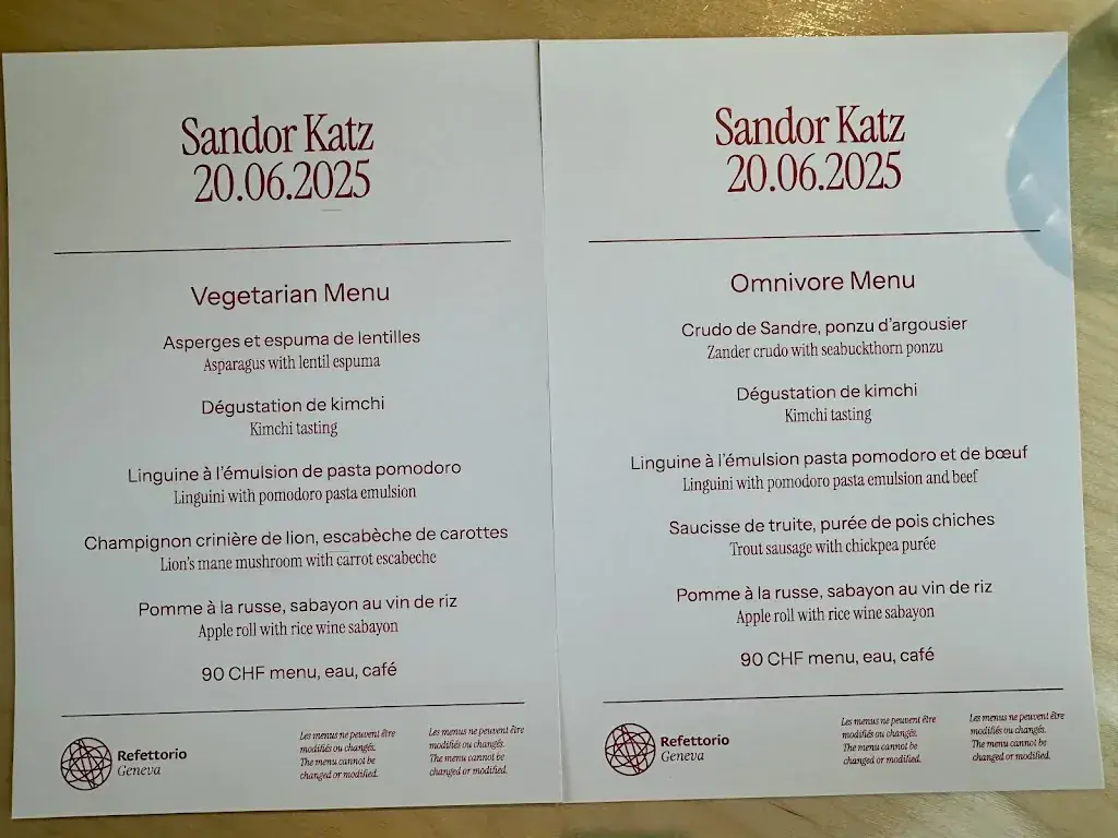 Menu_Refettorio Geneva_Genève_image_2