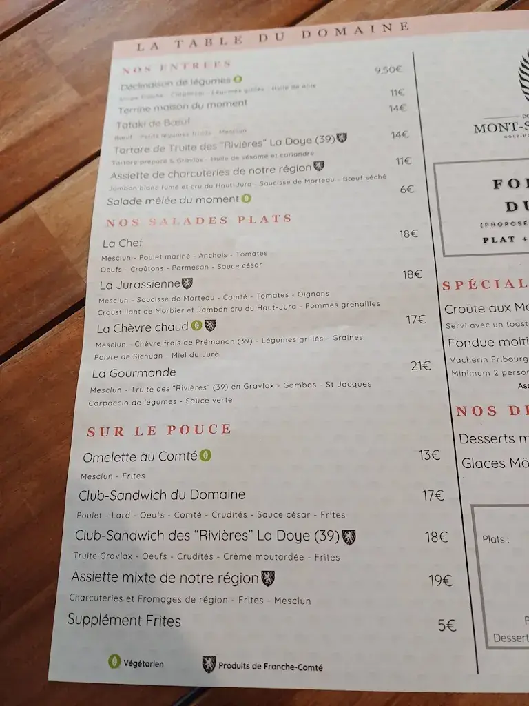 Menu_Restaurant du Domaine du Mont-Saint-Jean_France_immagine_2