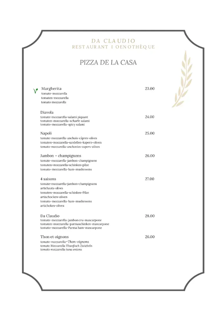 Menu_Da Claudio- Restaurant italien_Grimentz_image_3
