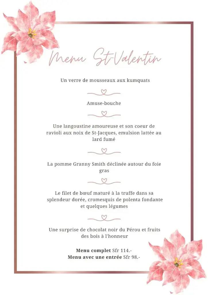 Menü_La Table d'André - Flocons de Neige_Grimentz_Bild_2