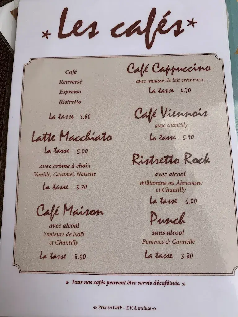 A la Claire Fontaine_Grimentz_menu_image_1