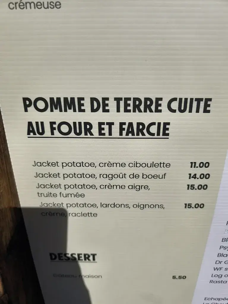 Menu_Buvette Tsigère La Coha_Saint-Luc_image_2