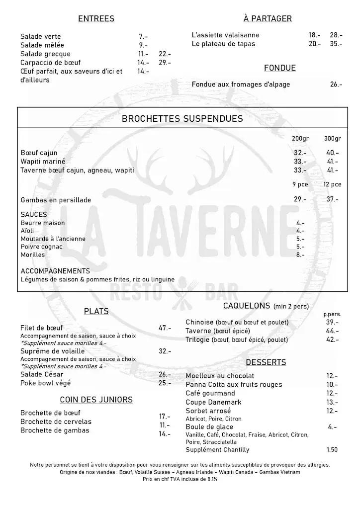 La Taverne Sion_Sion_menu_image_1