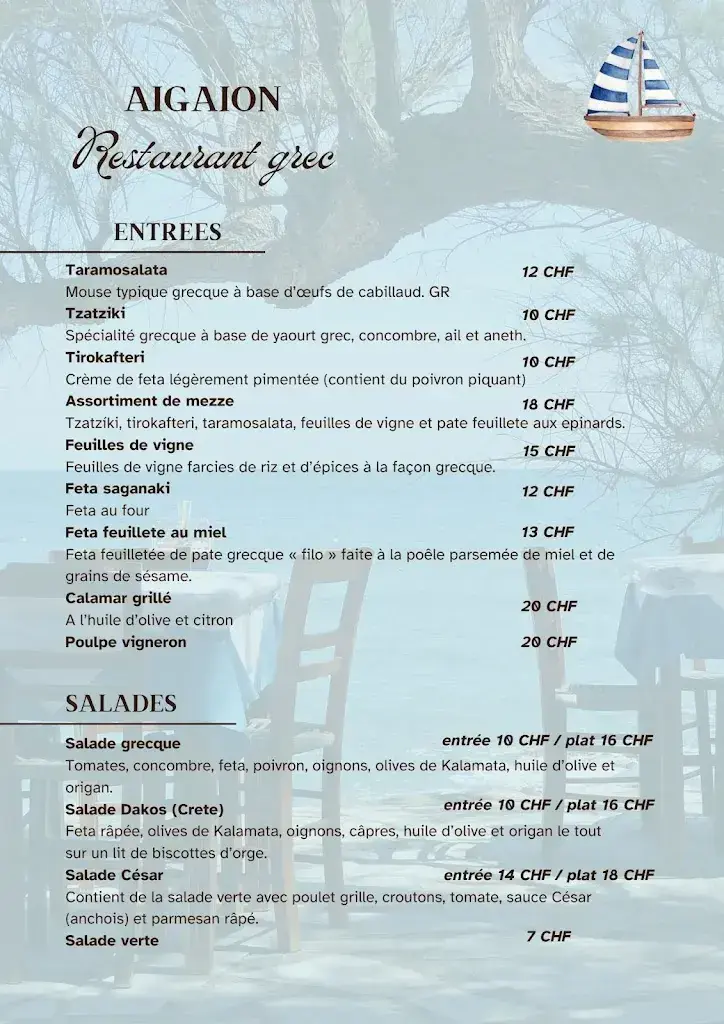 Menu_Restaurant Aigaion_Le Locle_image_2