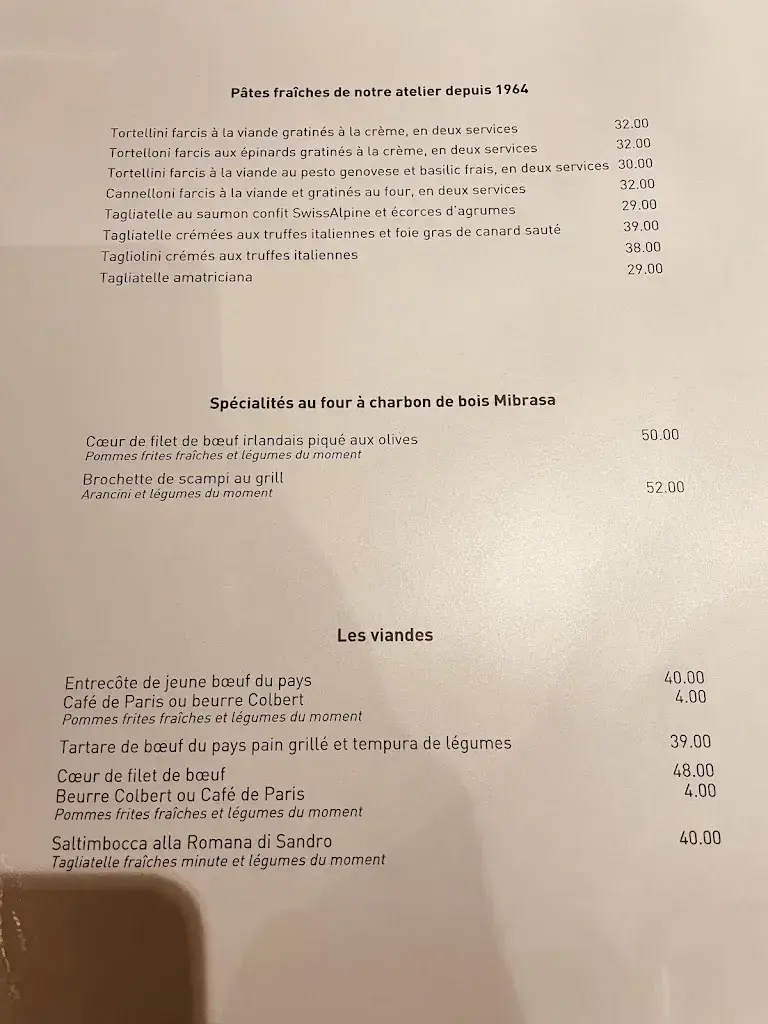 Menu_Chez Sandro_Le Locle_image_2