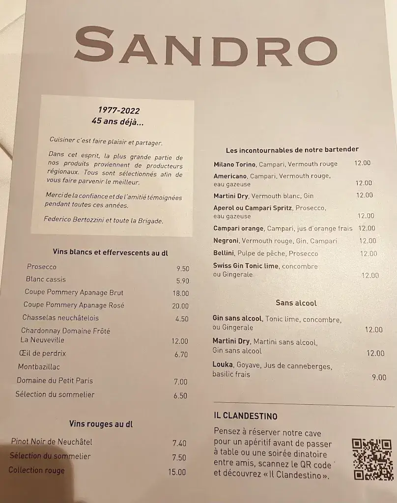 Menu_Chez Sandro_Le Locle_image_3