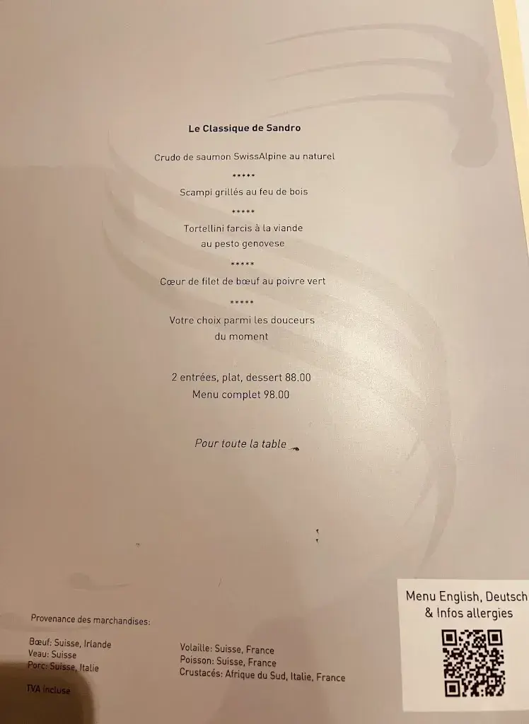 Menu_Chez Sandro_Le Locle_image_4