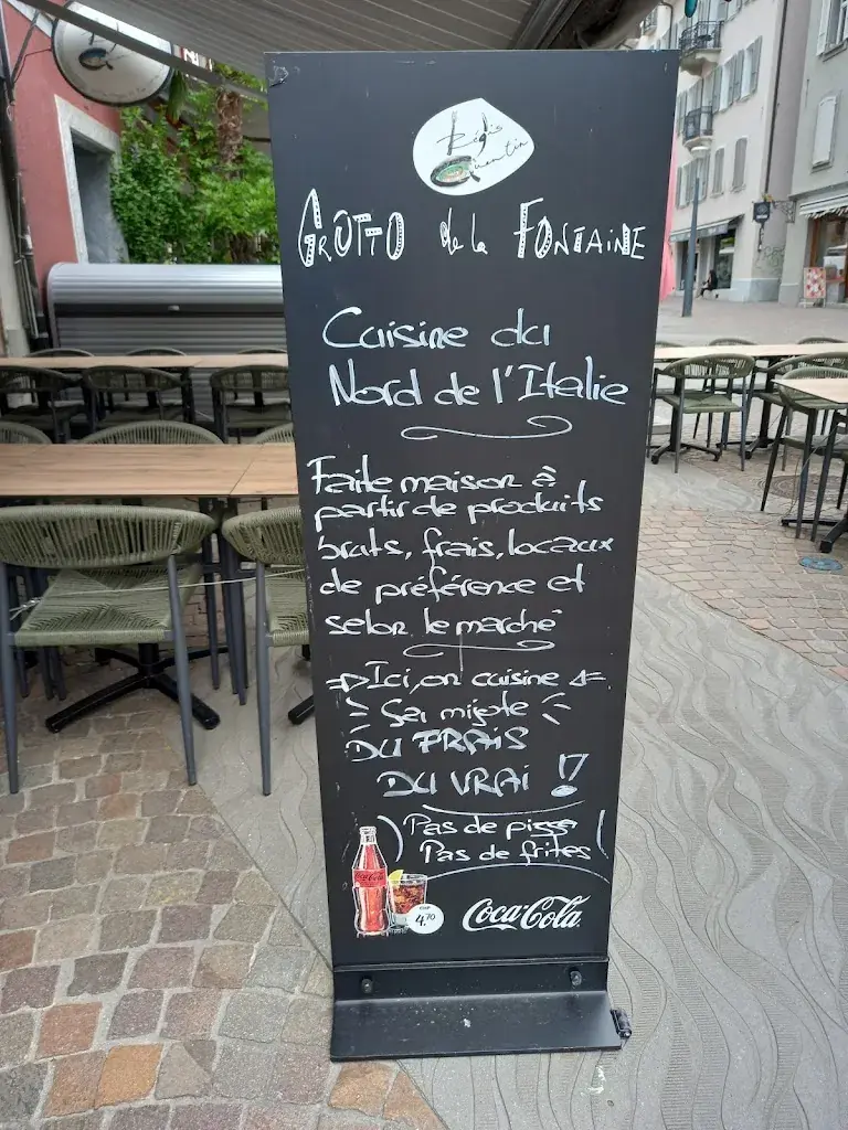 Menu_Grotto de la Fontaine_Sion_image_1