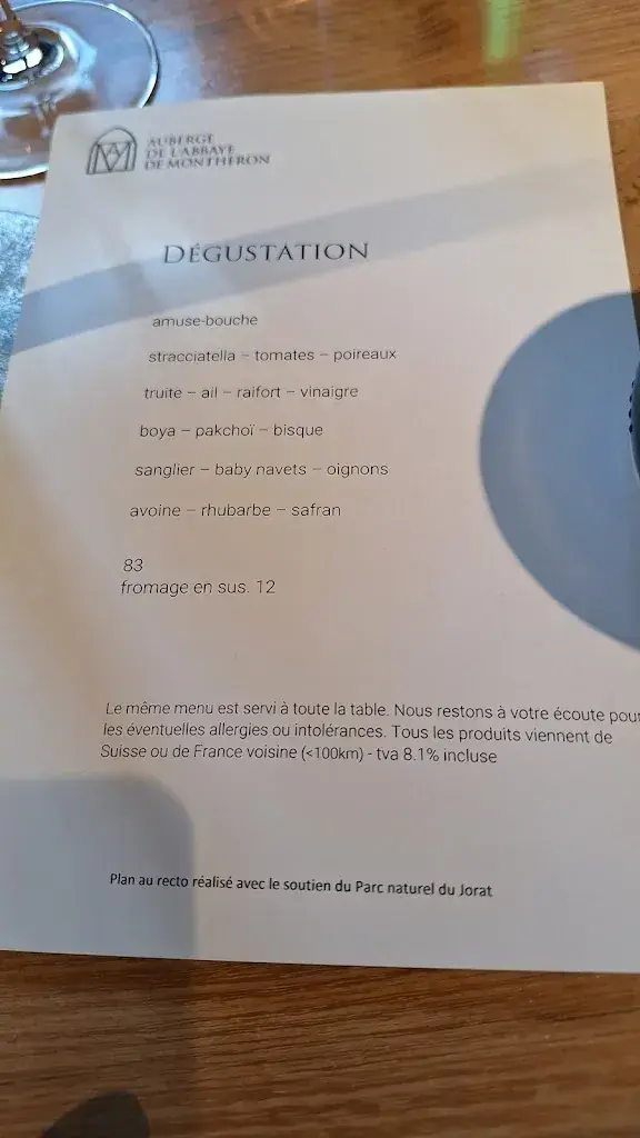 Menu_Auberge de l'Abbaye de Montheron_Montheron_image_3