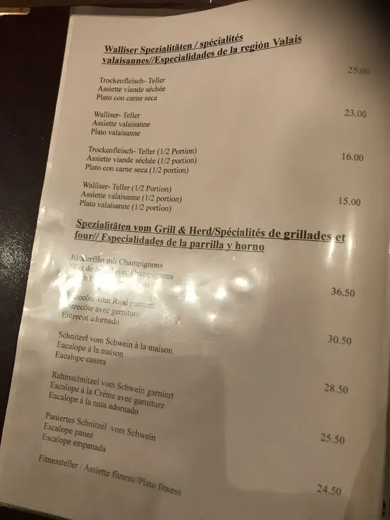 Menu_Restaurant Monte-Rosa_St. Niklaus_image_2