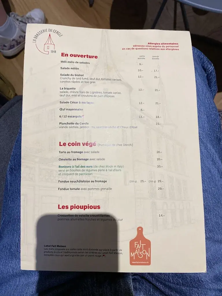 La Brasserie du Cercle_Neuchâtel_menu_image_1