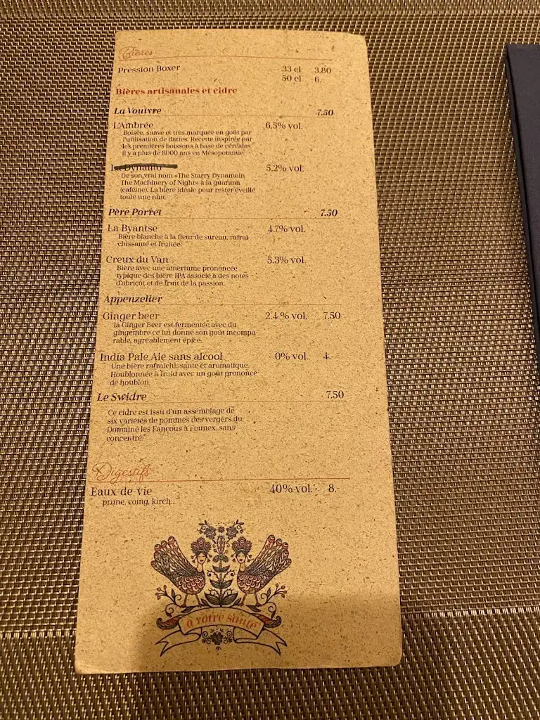 Restaurant du Pervou restaurante en Boudry