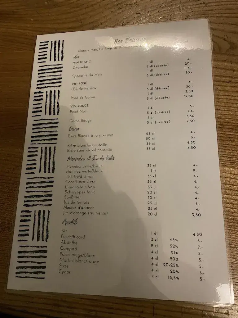 Menu_Plage de Boudry_Boudry_image_2