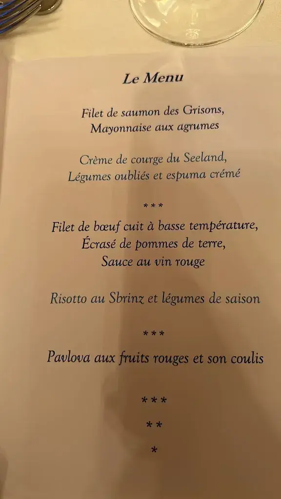 Restaurant de l'Hôtel DuPeyrou restaurant à Neuchâtel