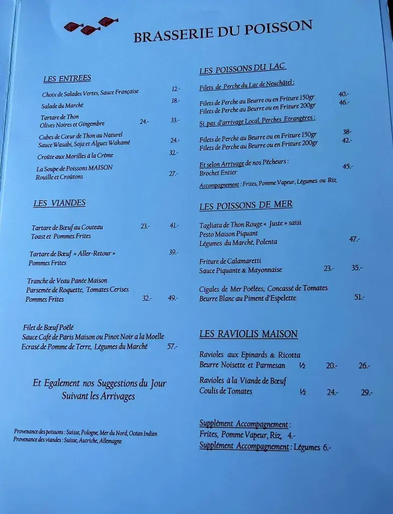 Menu_Brasserie du Poisson_Auvernier_image_2