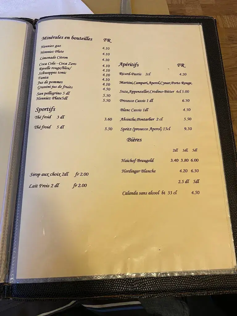 Menu_Restaurant - Pizzeria Hôtel de commune_Cortaillod_imagen_4